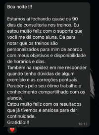 Depoimento aluna Team Santana