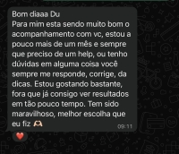 Depoimento aluna Team Santana
